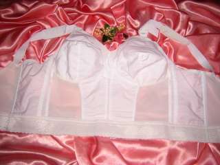 VINTAGE Well Worn LL COTTON PIN UP BULLET BRA WHITE 40D  