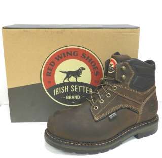 RED WING IRISH SETTER WORK BOOTS #83600 Mens 6 Lace Safety Toe 13 D 