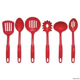 Chefs Secret 16pc Red Aluminum Cookware & Utensil Set  