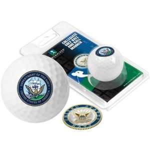   MILITARY Collegiate Logo Golf Ball & Ball Marker