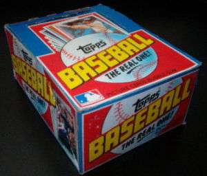 1982 Topps Baseball Unopend Wax Pack Box  