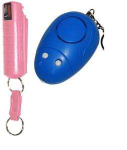 Keychain SAFETY DEFENSE KIT Alarm with a LIGHT & PEPPER SHOT Pepper 