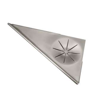 Stainless Steel Corner Shower Shelf   Satin Nickel  