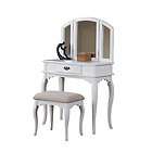 White Vanity Sat With Stool Home Bedroom And Bathroom F