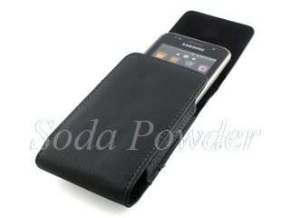 Flip Leather Pouch w/ Clip for Samsung i9000 Galaxy S  