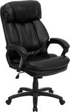 Flash Hercules Office Chair High Back Leather Black  