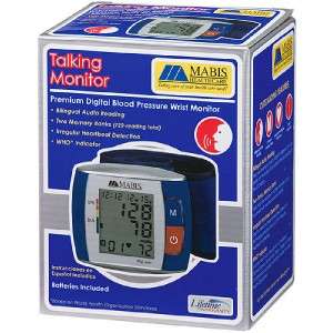 Mabis Health Smart Wrist Blood Pressure Monitor  