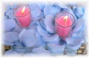 100 LIGHT BLUE Silk Rose Petals Wedding Flower Favors  