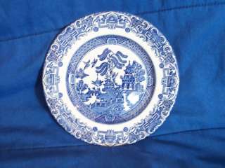 Blue Willow   English Ironstone Bread Plate   Lovely  
