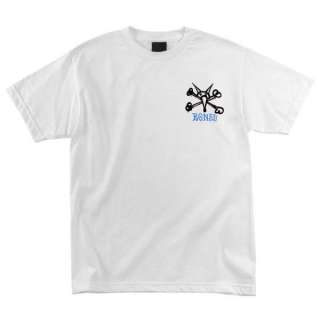 Powell Peralta RAT BONES Skateboard T Shirt WHT XL  