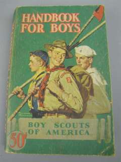 Vintage 1942 Boy Scouts HANDBOOK FOR BOYS Paperback  