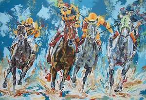 Horse Racing Art Barbaro Breeders Cup Print Kentucky Derby print 