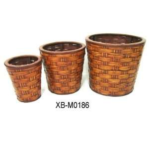  Handmade Decorative/Storage Bamboo Baskets