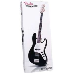  Fender Starcaster Jazz Bass Guitar Black 