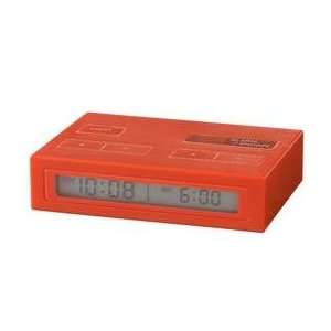  Travel Alarm Clock Red with Battery