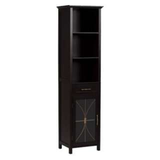 Symphony Linen Tower with 1 Door and Open Shelves product details page