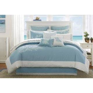  Harbor House Crystal Beach Comforter Set   White w/ Blue 