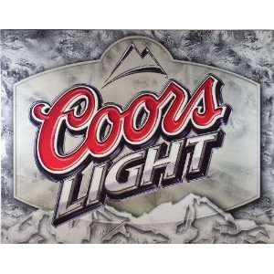  Coors Light Frosted Beer Tin Sign