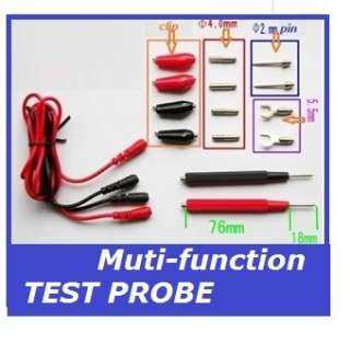1PC Multifunction Digital Multimeter Probe Test Leads / Alligator Clip