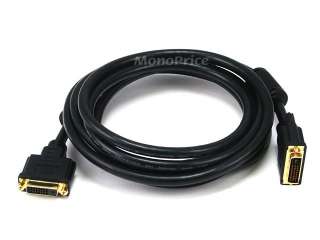 10ft 28AWG Dual Link DVI D M/F Extension Cable   Black  