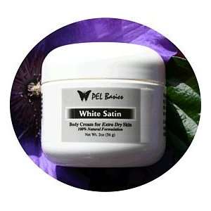  White Satin All Natural Extreme Dry Skin Cream 2 oz. Jar 