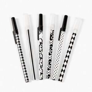  Black & White Pens   Office Fun & Office Stationery 