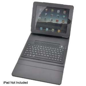  Black Leather Bluetooth Keyboard Case for iPad, iPod 