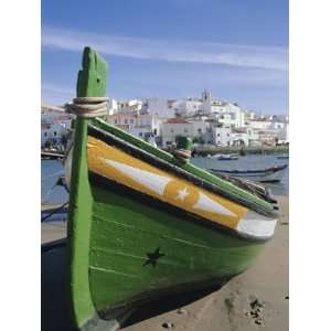  Fishing Boat and Village Near Portimac, Ferragudo, Algarve 