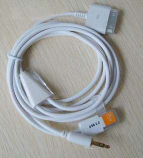 5mm Car AUX Audio USB Cable for iPhone 3G 3GS 4 4G 4GS 4S iPod