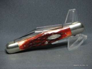   XX Beautiful 1976 Whittler Knife Jigged Red Handles.Carbon Steel.#6383