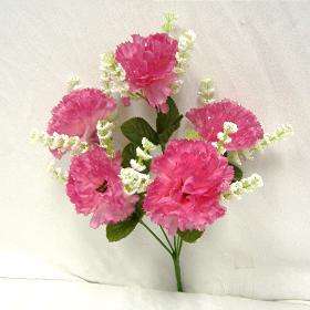 PINK MAUVE CARNATIONS Silk Wedding Bouquet Flowers  