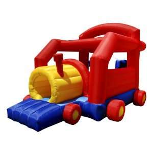   Bounce House   Inflatable Bouncer with Tunnel, Slide and Air Blower