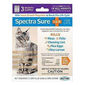 Spectra Sure Flea Control For Cats   3 Month Supply  