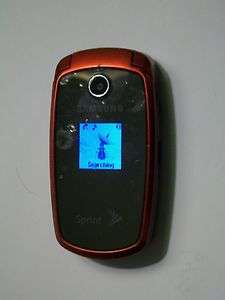 SAMSUNG SPH M300 (SPRINT) RED CELL PHONE *** FOR PARTS OR REPAIR ***