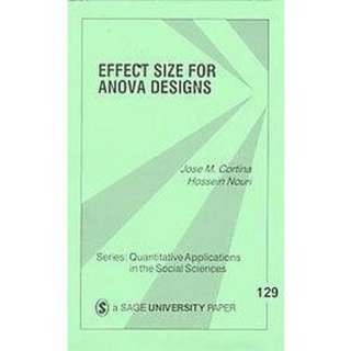 Effect Size for ANOVA Designs (Paperback).Opens in a new window