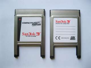 Sandisk Compact Flash CF card to PCMCIA PC card adapter  