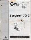 2001 SPECTRUM 3080 WELDER OWNERS MANUAL