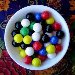   Chinese Checkers Marbles BRIGHT COLORS one inch wahoo aggrevation set