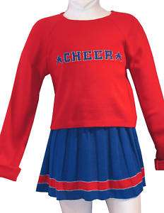 New Girls Cheerleader Costume Lightweight Sweater Knit  