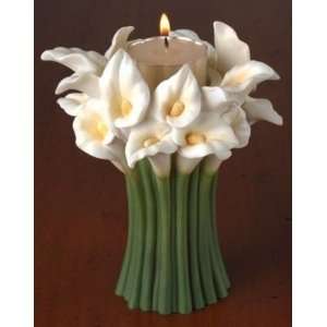  Calla Lily Bouquet Tea Light Candle Holder