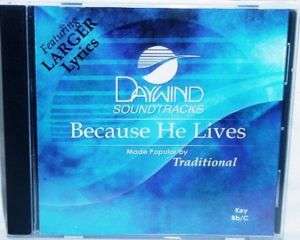 Because He Lives Christian Accompaniment Sountrack CD  