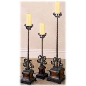   Standing Wrought Metal (Light Weight) Candle Holders