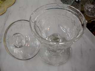 Fine Quality Crystal Compote Double Signed Hawkes