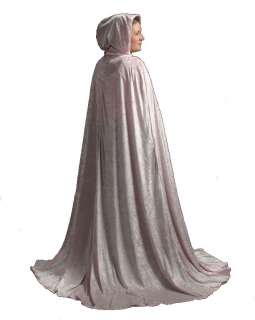 Adult Pink Medieval Cloak Renaissance Halloween Costume  