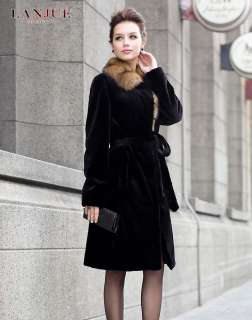 2012 NEW Womens minks fur Minks Coat velvet mink one size  