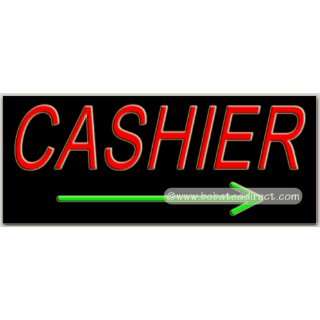  Cashier Neon Sign (13H x 32L x 3D) 