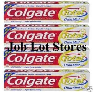 Colgate Total toothpaste 7.8oz Whitening Clean Mint 4pk  
