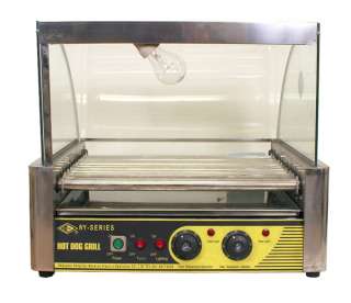 Commercial HotDog 7 Roller Grill Hot Dog Cooker Machine  