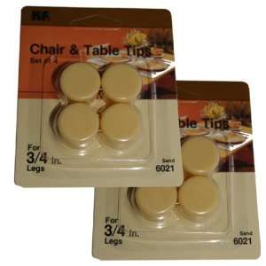CHAIR & TABLE TIPS PADS Furniture and Floor Protectors 3/4 Diameter 8 