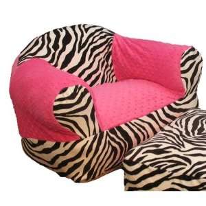  Hot Pink Zebra Overstuffed Chair